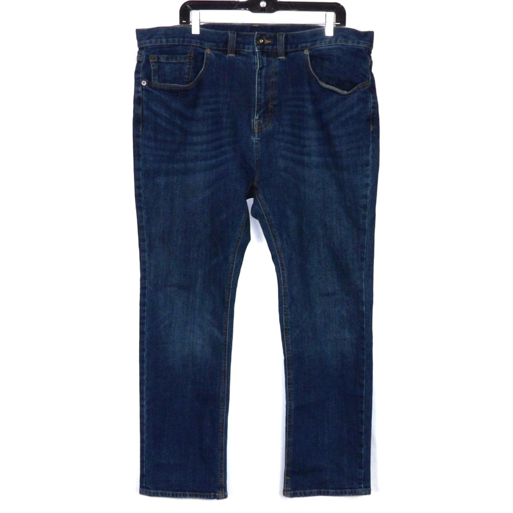 PRANA Medium Wash Stretch Straight Leg Denim Jeans Men's 38 X 30